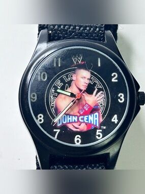 Vintage WWE John Cena Analog Wrist Watch Black